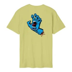 Camiseta Santa Cruz Screaming Hand Chest Faded Khaki