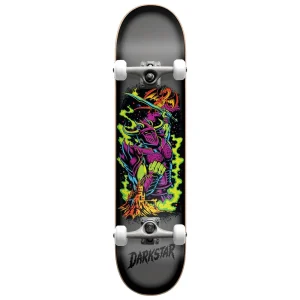 Tabla Skate Completa Darkstar Blacklight Charcoal Silver 8.125