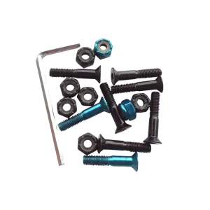 Tornillos Skate BDskateCo Black Blue 1"
