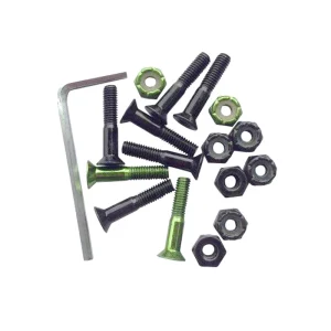 Tornillos Skate BDskateCo Black Green 1"