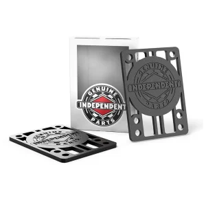 Alzas Skate Independent Riser Pads Black 1/8" Pack 2